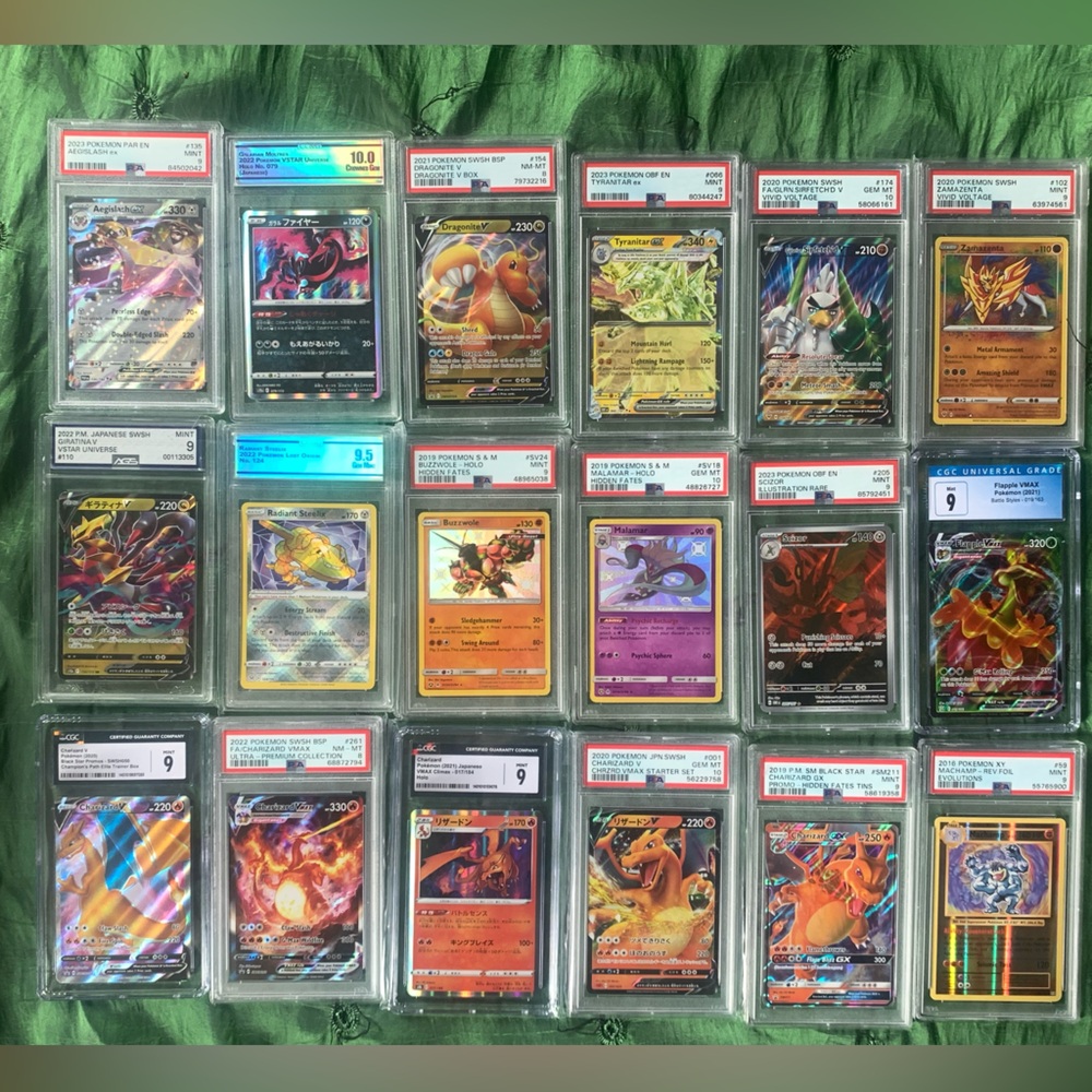 Pokémon TCG Holo Graded Lot of x2 with Grade 9 or higher